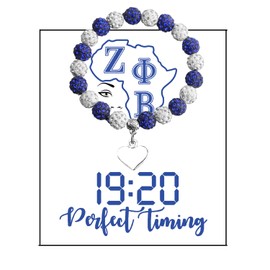Lywjyb Birdgot Sorority Gift Perfect Timing 1920 Zeta Greek Gift Finer Women Bracelet Inspirational Gift for Her (1920 br CA)