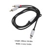 Totority Rca Cable for Audio Transferring Cable Audio Equipment Adapter