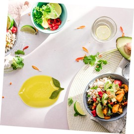 ABOOFAN Lemon Tableware Fruit Shaped Plates Lemon Serving Trays Small Serving Plates Sugar Bowl Snack Plate Decorative Food Plates Lemon Shape Side Dishes Lemon Shaped Dish Ceramics Yellow