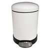 FurnitureXtra™ Classic Style Powder Coated Soft Close Pedal Bin, Plastic