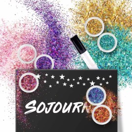 Sojourner Bags Grueso Cosmético Holográfico Con Purpurina I Para El Cuerpo,