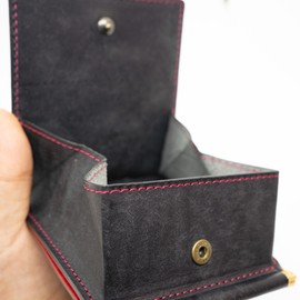 Hizu Factory Money Clip with Coin Purse (New Black x Papabelo / Reverse Stitching Color), New Black x Patello / Stitched Color Inverted