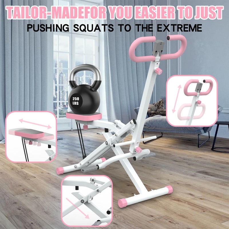 Squat Machine for Home, Core Exercise Machine Foldable Assist Trainer
