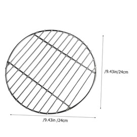 Levemolo Round Stainless Steel Grill Mesh Multi Function BBQ Grate for Outdoor Indoor Cooking for Vegetables Meat Fish and More Durable Non Stick Barbecue Net