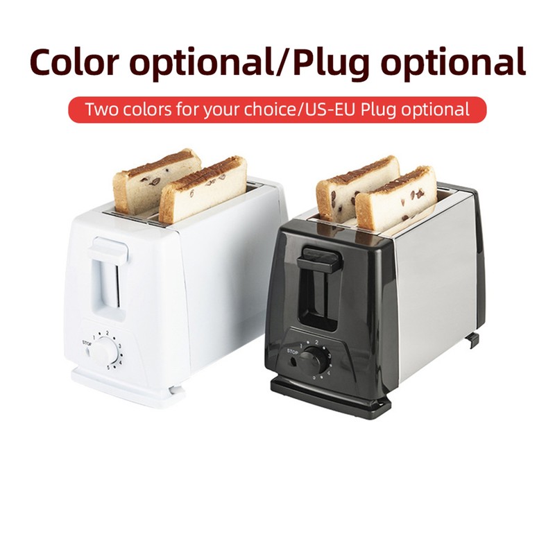 2 Slice Toaster Stainless Steel ABS Smart Toaster with 6