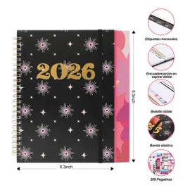 2026 Agenda Diaria 2pz, A5 Organizadora San Valentín Regalos