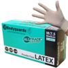 Bodyguard GL8882 Powder Free Disposable Latex Glove, M Size, White,