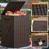 JUMMICO 52 Gallon Package Delivery Box for Outside, Resin Outdoor