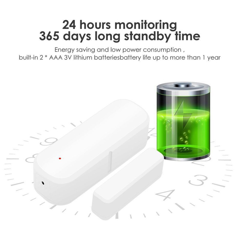 Smart Door Window Sensor 2.4G WiFi Magnetic Open Close Detector