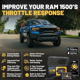 PEDAL COMMANDER para RAM 1500 Accesorios 2019-2026 5.ª Gen, 3.0 L, 3.6 L, 5.7 L, Controlador de respuesta del acelerador