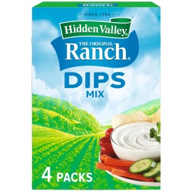 Hidden Valley Original Ranch Dip Mix Pack of 4 Gluten Free Seasoning Mix