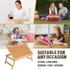 Bed Tray Breakfast Food Tray with Folding Legs Kitchen Serving