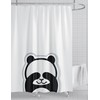 YOUNG DA Funny Panda Shower Curtain, Black and White Pattern