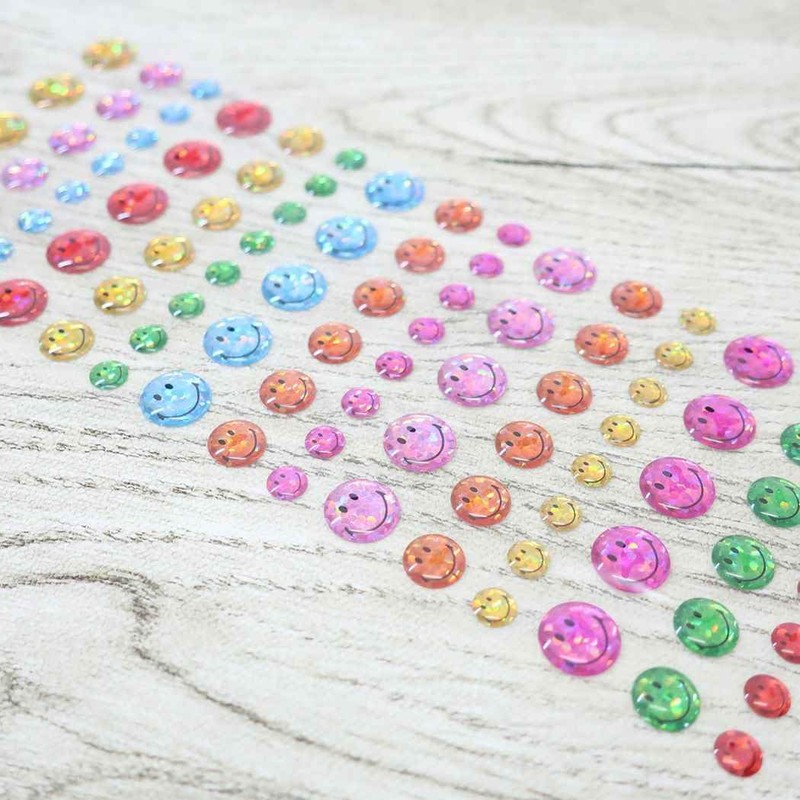 Smiley Face [Sticker Sheet] Drop Sticker/Smiley Colorful Smiley Face