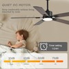 FUMLTP 52 inch Modern Ceiling Fans with Lights APP/Remote Control,