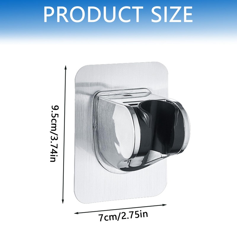 One Piece Durable ABS Shower Bracket Wall Mount Easy Angle