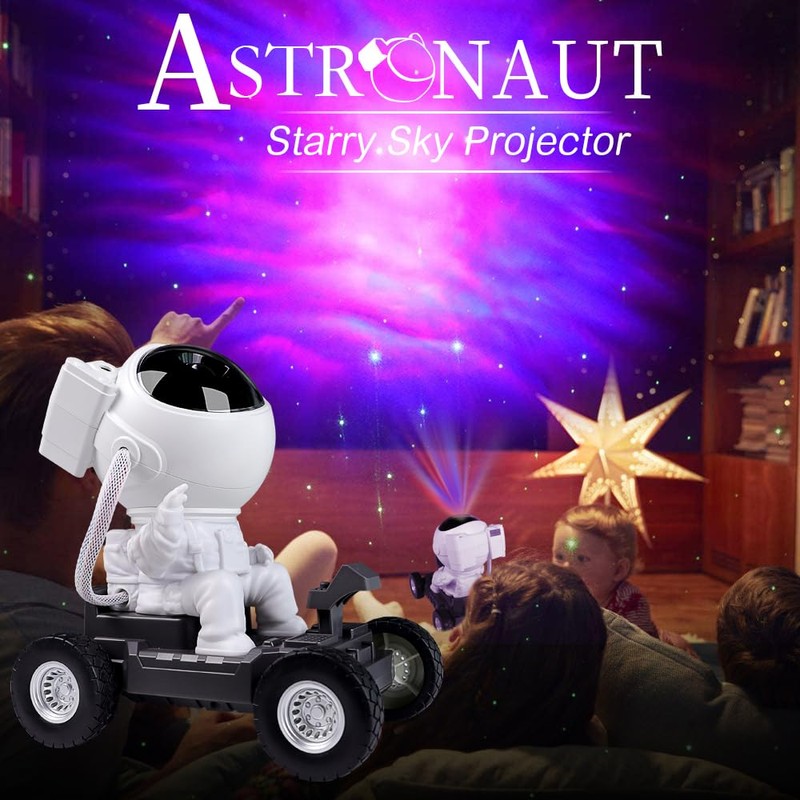 Astronaut Galaxy Star Projector Night Light, 360° Space Man Lunar