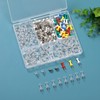 Hudinsun 180 Pcs Push Pins, 4 Styles Thumb Tacks for