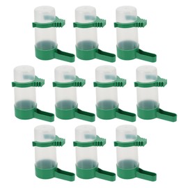 ibasenice Automatic Cockatiel Dispenser - 10PCS Practical Birds Feeders Drinker Plastic Pet Drinker Dispenser Pigeon Feeding Water Pot