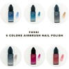FAVAI Airbrush-Gel-Nagellack-Set, Herbst- und Winter-Kollektion, 6 Farben, 6 x 15
