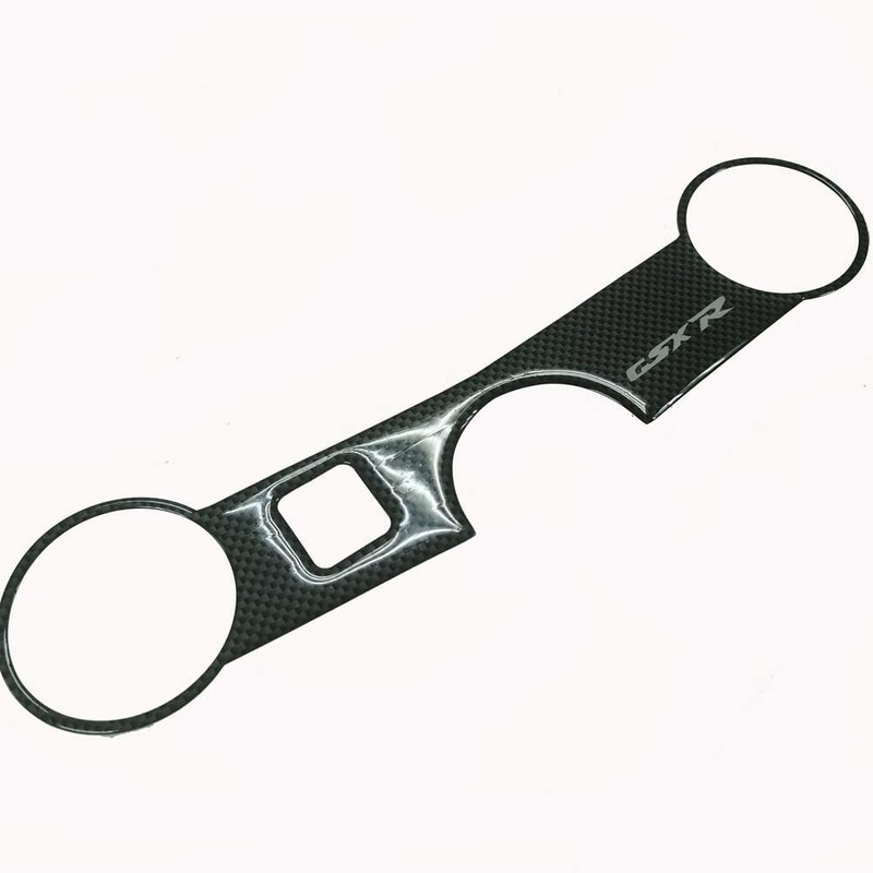 3D Carbon Fiber Look Triple Tree Upper Top Clamp Cover