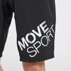Move Sports ST5SHP00M Men's Big Logo Shorts, Sweat Absorbent, Quick