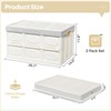 Homde 55L Collapsible Plastic Crates Storage Container with Lids 2