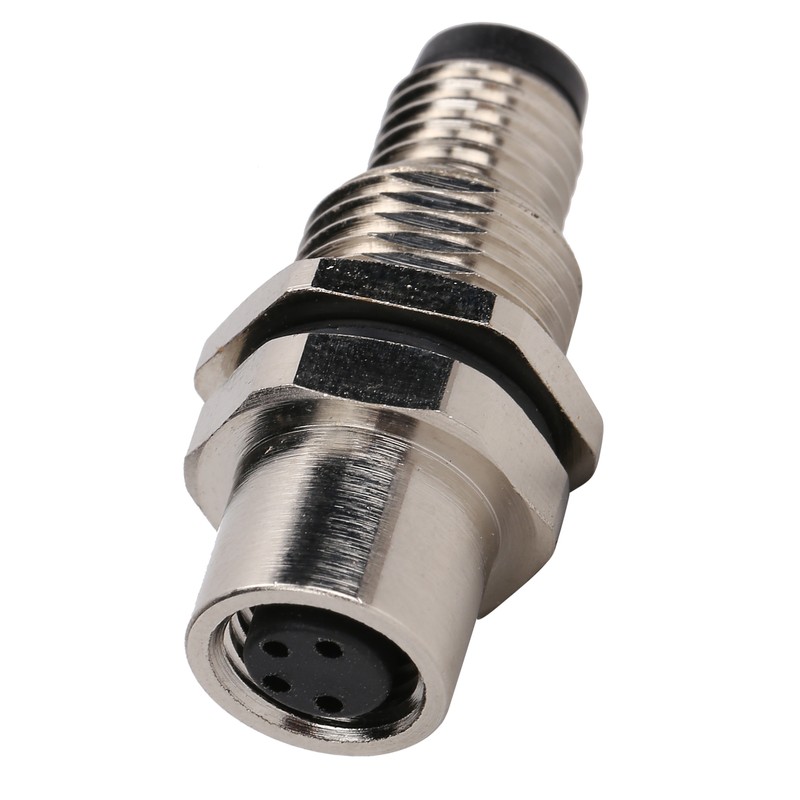 M8‑I4 Brass Industrial Connector Adapter M8 IP67 Waterproof Connector 4pin
