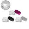 Small Portion Transparent Cream Cosmetic Empty Containers 100pcs GD-10425 3g/Pink