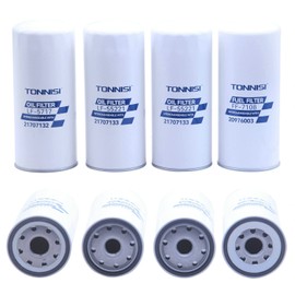TONNISI ST-2685 Oil Fuel Filter Kit Replaces 85132685, 85105170,(21707132+21707133×2+20976003) Compatible with Volvo VNL 760 860, VN, VNM, VNX, VHD, VAH truck VE D11 D12D D13 D16 Engine(Pack of 1 Set)