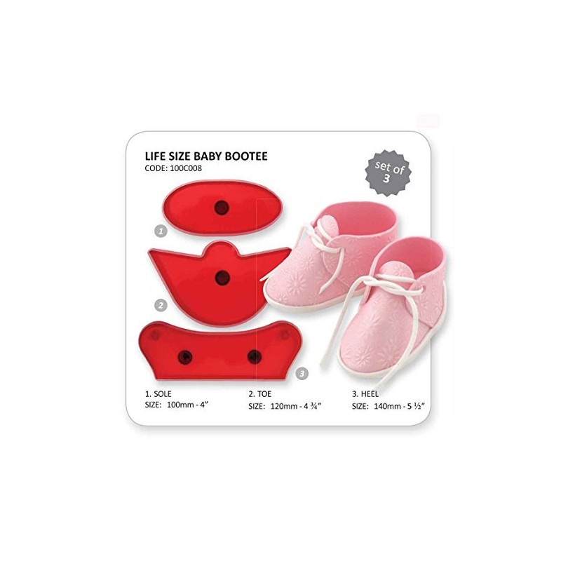 JEM - Life Size Baby Bootee / Booties - Sugarcraft