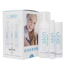 kidskin - 3 Step Acne Treatment Kit for Kids Tweens Teens - Face Cleanser - Serum - Moisturizer - Breakout Prevention for Boys or Girls.Perfect for Teens - Mad, 1 piece / kidskin - 어린이 트윈 십대를 위한 3단계 여드름 치료 키트 - 세안 클렌저 - 혈청 - 모이스처라이저 - 남아 또는 여아를 위한 탈주 방지. 십대를 위한 완벽한 - Mad, 1개