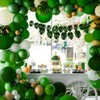 BAUANOOY 100pcs Green Balloons 12 inch, Green Latex Balloons with