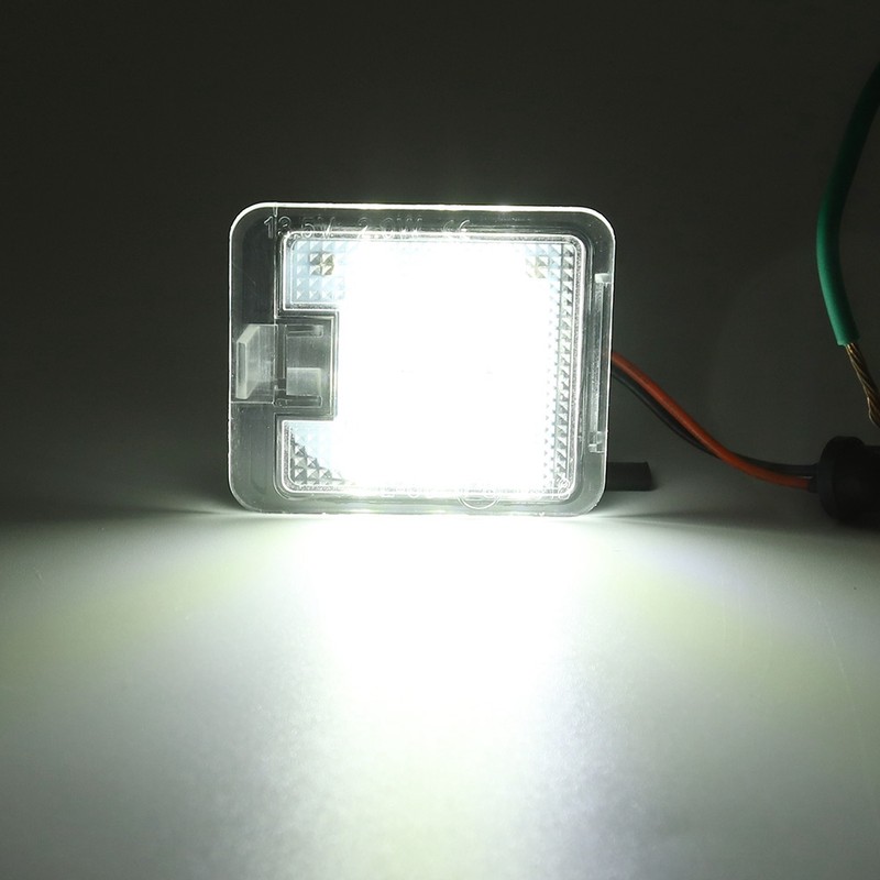 2Pcs LED Wing Mirror Courtesy Light Exterior Floor Lamp Fit