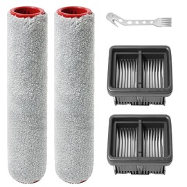DianSung DianSung B1rstenrollen Ersatzteile f1r Dreame H12 Pro FlexReach/ H15 Pro Nass- und Trockensauger, Zubeh?rset 2 B1rstenrollen + 2 Filter + 1 Reinigungsb1rste