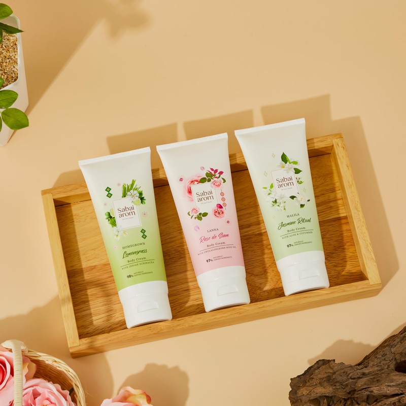 Sabai Aromu Hand Cream Thai Rose Scent
