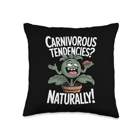 Carnivorous Plant Fan Insectivorous Sarracenia Design Throw Pillow