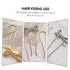 Vaguelly U Shaped Hairpins for Women 2 Pcs Metal Bow