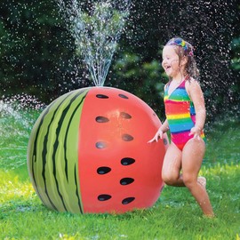 JOYIN Inflatable Sprinkler for Kids, Huge Watermelon Jumbo Sprinkler, 35.5” Water Sprinkler for Kids Outdoor Play, Toddler Sprinkler for Kid Summer Water Party Backyard Outside Games Activities