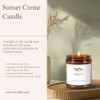 Toffee Sunset Creme Vanilla Bean Candle – 9oz Jar Soy