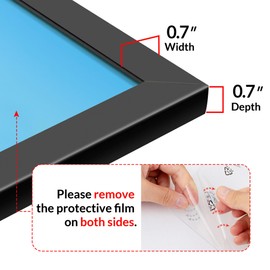 LaVie Home 30x30 Picture Frame for Wall Display, 30x30 Black Picture Frame with HD Plexiglas, 30 x 30 Diamond Painting Frame 1 Pack, Display Frame for Vertical or Horizontal, Classic Collection