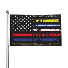 America Flag First Responder Hero Flag Nurse Police Fire Military American 3x5 Ft Indoor Outdoor Decor Banner Flags For Garden Yard Car Outside Decoration