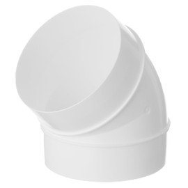 Ø 125mm / 5 inch Plastic 45 Degree Bend - Round Plastic Ducting - Ventilation Duct Hose Joint Elbow
