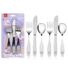 Lehoo Castle Toddler Utensils, 6 Pcs Toddler Silverware 3 Year