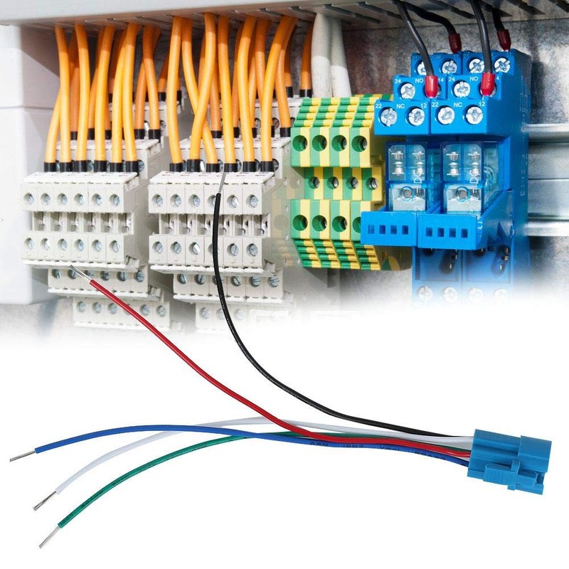 Fafeicy 3Pcs 5Pin Socket Plug Connector Wire for 16mm Metal