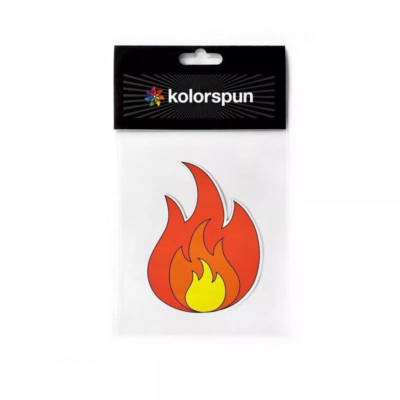 Kolorspun Fire Flame Emoji Magnet Refrigerator and Car Bumper Fridge