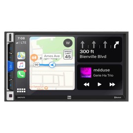 Dual Electronics Dual DMCPA70 7-Inch Double-DIN in-Dash Mechless Receiver with Bluetooth, Apple CarPlay, and Android Auto (Renewed)