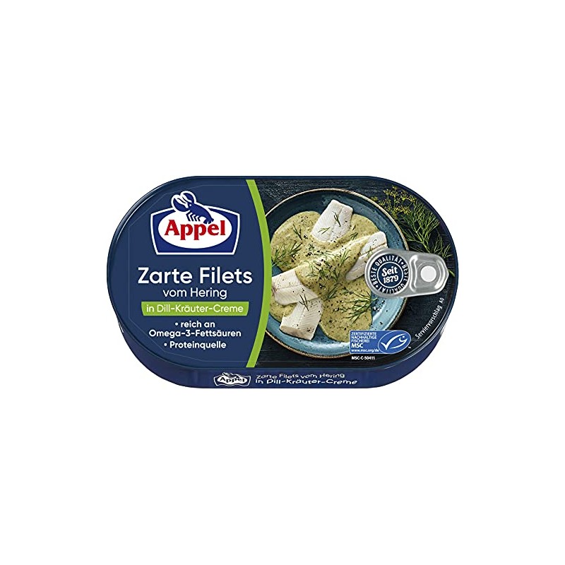 Appel Zarte Filets vom Hering in Dill-Kräuter-Crème, 200 g