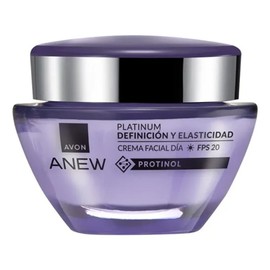 Avon Anew Platinum Crema Facial Día con FPS 25 – Definición y Elasticidad, 50 g | Rejuvenece y reafirma la piel madura.