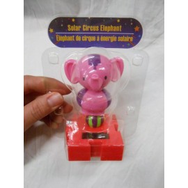 Unbranded NEW Solar Powered Dancing Dancer Connectable Circus Pink Elephant Suncatcher!